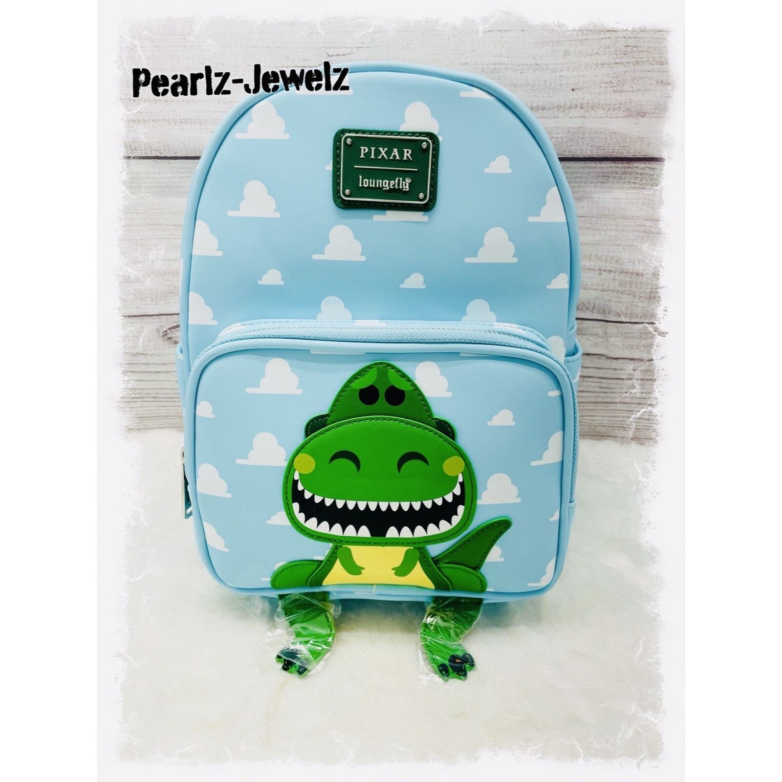 Disney Loungefly Pixar Toy Story Rex Dinosaur RAURS Clouds Backpack Size ONE SIZE - 1 Thumbnail