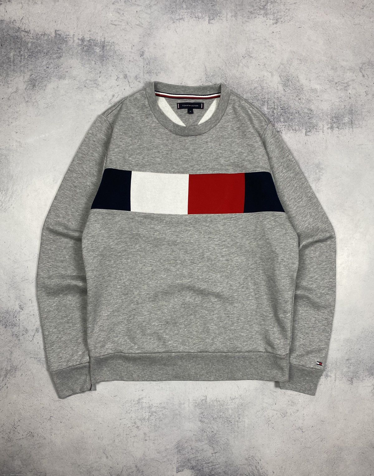 Tommy Hilfiger Tommy Hilfiger Big Logo Gray Sweatshirt Men’s Size M Size US M / EU 48-50 / 2 - 2 Thumbnail