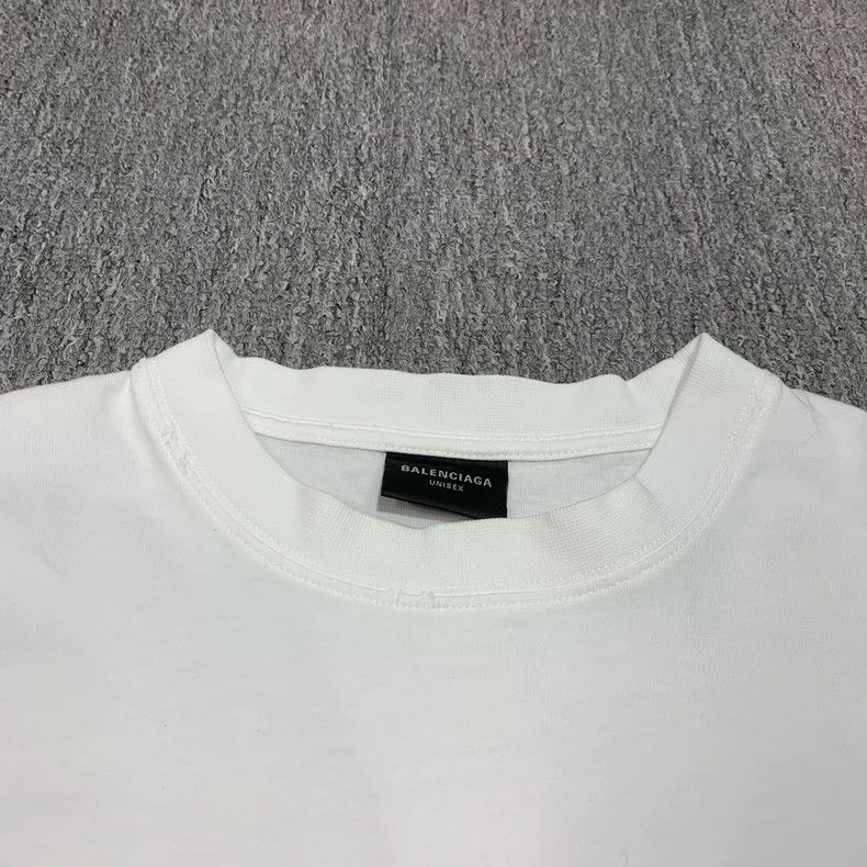 Balenciaga Balenciaga White monogram logo short sleeve Size US XXS / EU 40 - 9 Thumbnail