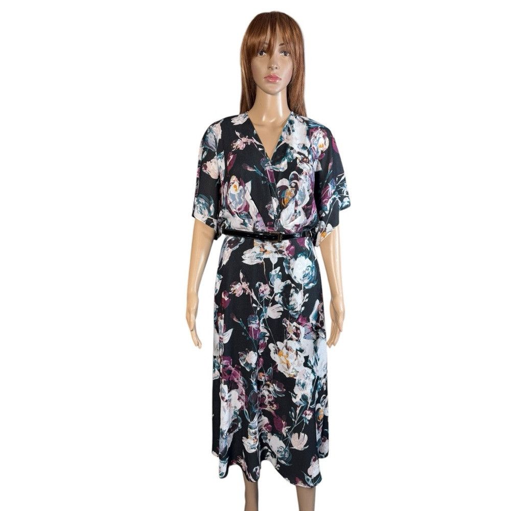 Halston NWT New Halston Floral Belted Maxi Dress Size S Size S / US 4 / IT 40 - 1 Thumbnail