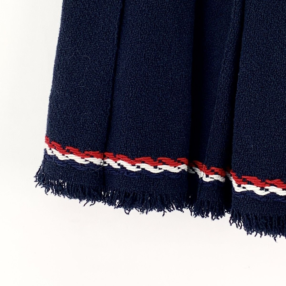 Thom Browne Thom Browne Navy Logo Tassel Casual Pleated Skirt K26WX Size 26" / US 2 / IT 38 - 4 Thumbnail