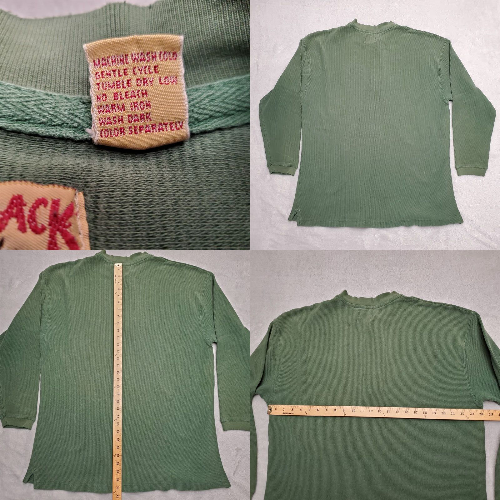 Vintage VINTAGE Adirondack Sweater Mens XL Green Henley Pullover Casual Long Sleeve Shirt Mens XL Green Henley Pullov er Size US XL / EU 56 / 4 - 8 Thumbnail