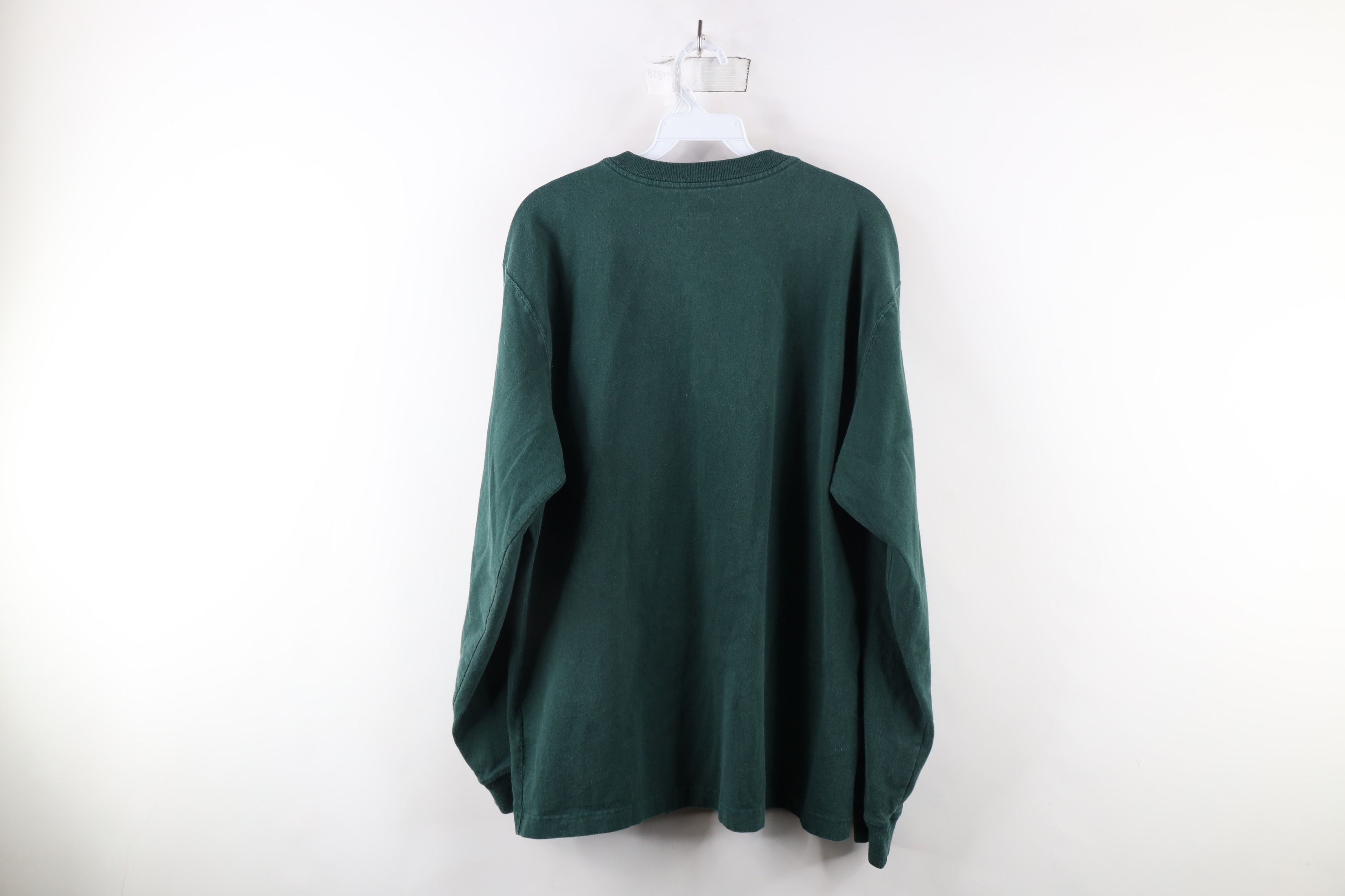 Carhartt × Vintage Vintage Carhartt Spell Out Long Sleeve Henley T-Shirt Green Size US M / EU 48-50 / 2 - 9 Thumbnail