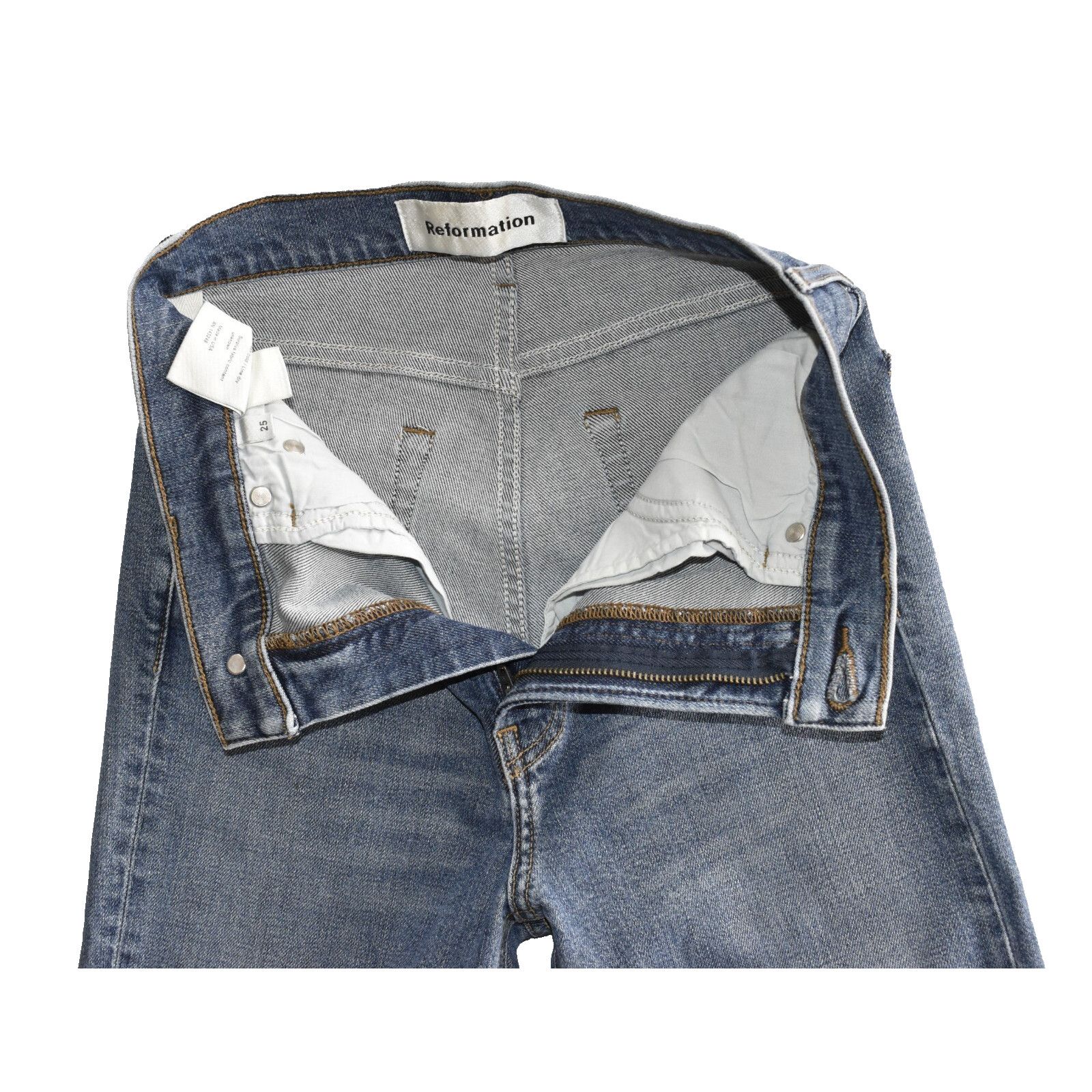 Reformation A5 Auth REFORMATION Slim Skinny Jeans Size 25 Size 25" / US 0 / IT 36 - 3 Thumbnail