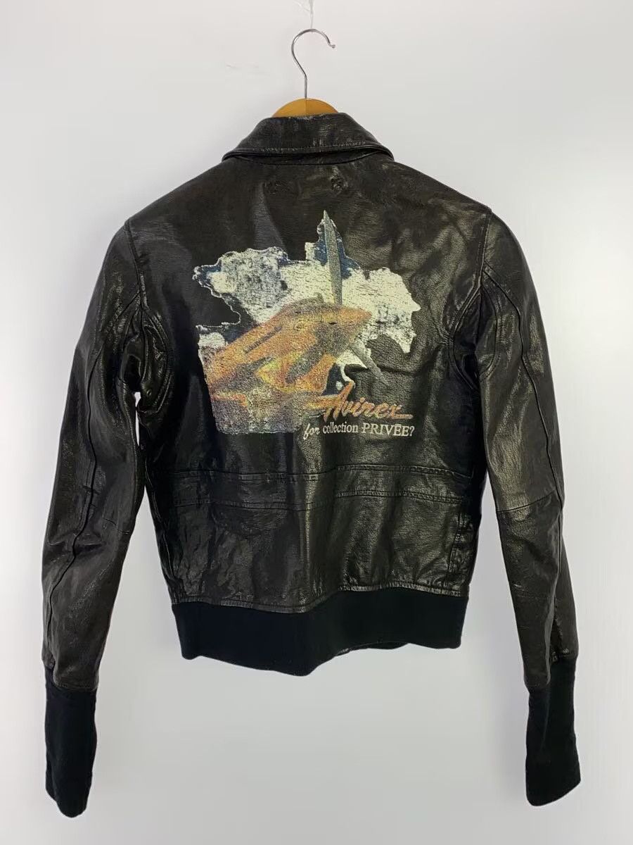 Avirex Avirex Plain Goat Leather Single Rider Jacket Black Size US XXS / EU 40 - 2 Thumbnail