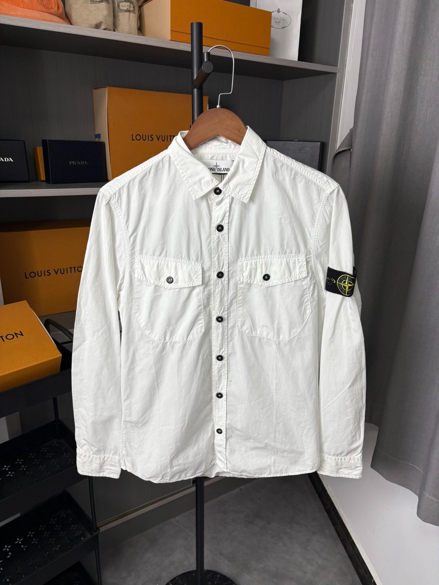 Stone Island Stone Island White Shirt S Men Size US S / EU 44-46 / 1 - 1 Thumbnail