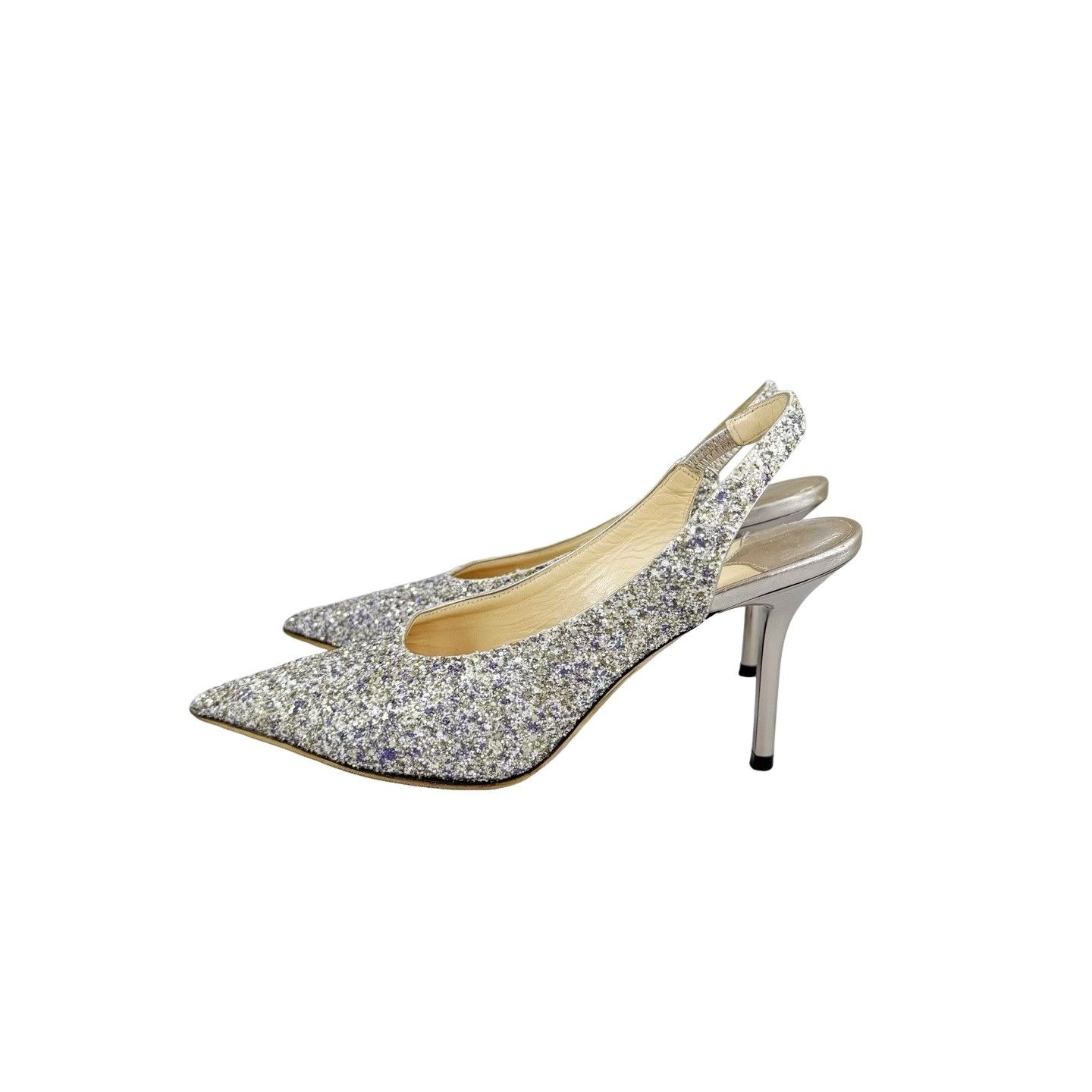 Jimmy Choo Jimmy Choo Glitter Slingback Heels Size 35 Size US 5 / IT 35 - 1 Thumbnail