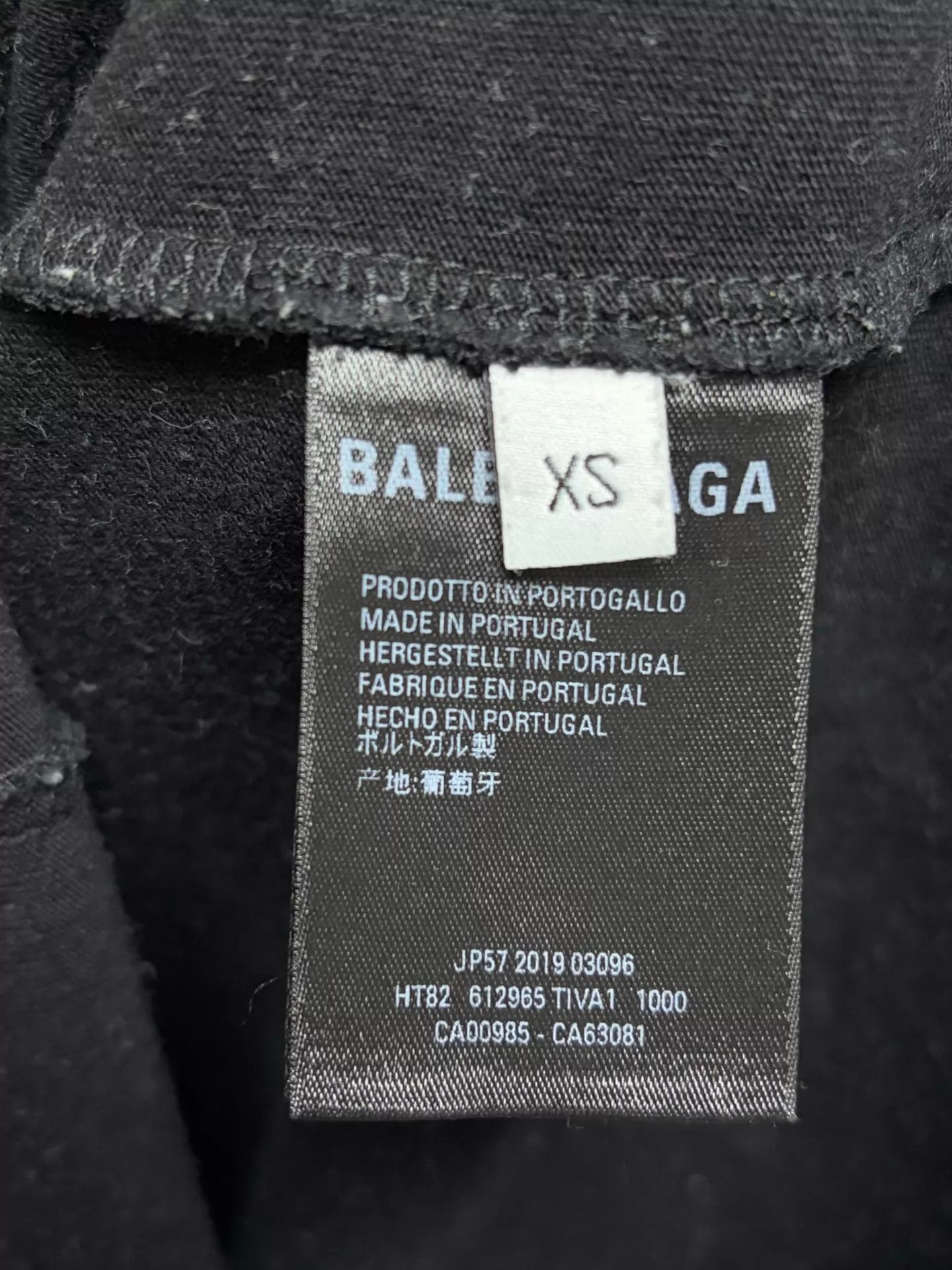 Balenciaga Balenciaga Band Print Short Sleeve Tee XS Black Size US XS / EU 42 / 0 - 4 Thumbnail