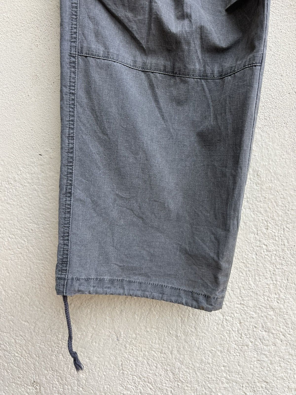 Shellac Vintage Revolver Japan Fade Grey Ripstop Baggy Cargo Trouser Size US 34 / EU 50 - 10 Thumbnail