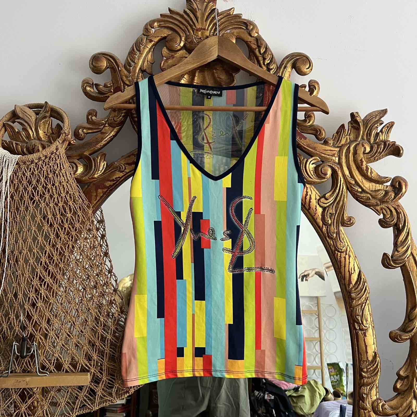 Other Yves Saint Laurent YSL bootleg 90s vtg crazy tank top Size M / US 6-8 / IT 42-44 - 1 Thumbnail
