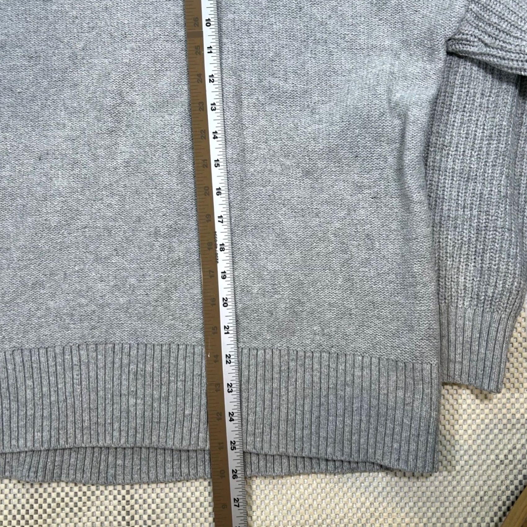 Gap GAP Cable Knit Mock Neck Sweater Pullover Gray Cotton Blend Womens Large Size L / US 10 / IT 46 - 7 Thumbnail