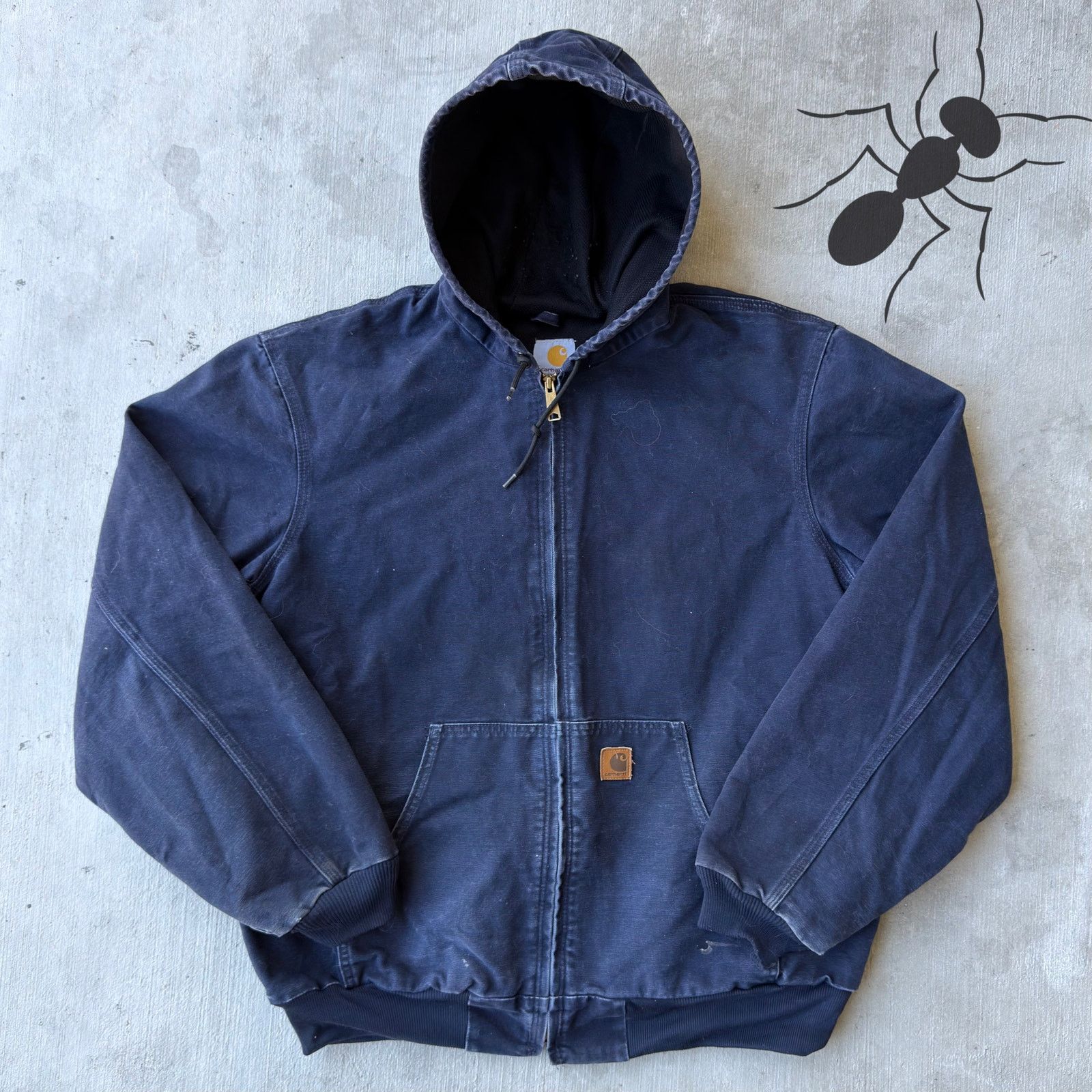 Carhartt × Streetwear × Vintage Vintage j25 mdt navy blue active