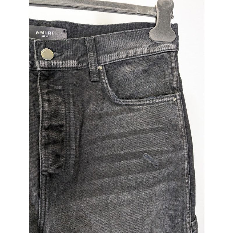 Amiri o1rshd1 Stack Workman Jeans in Aged Black Size US 30 / EU 46 - 10 Thumbnail