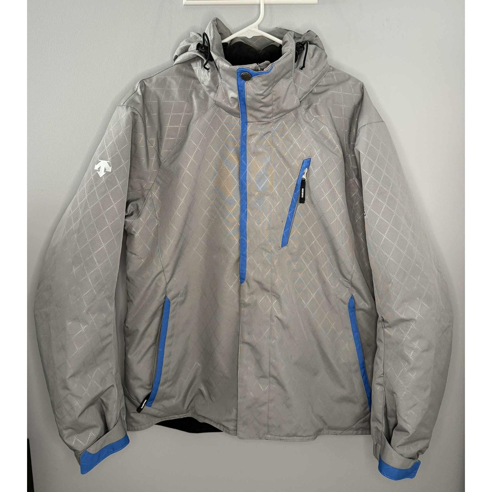 Descente Descente Insulated Hooded Ski Jacket Gray/Blue Men's Size M Size US M / EU 48-50 / 2 - 2 Thumbnail