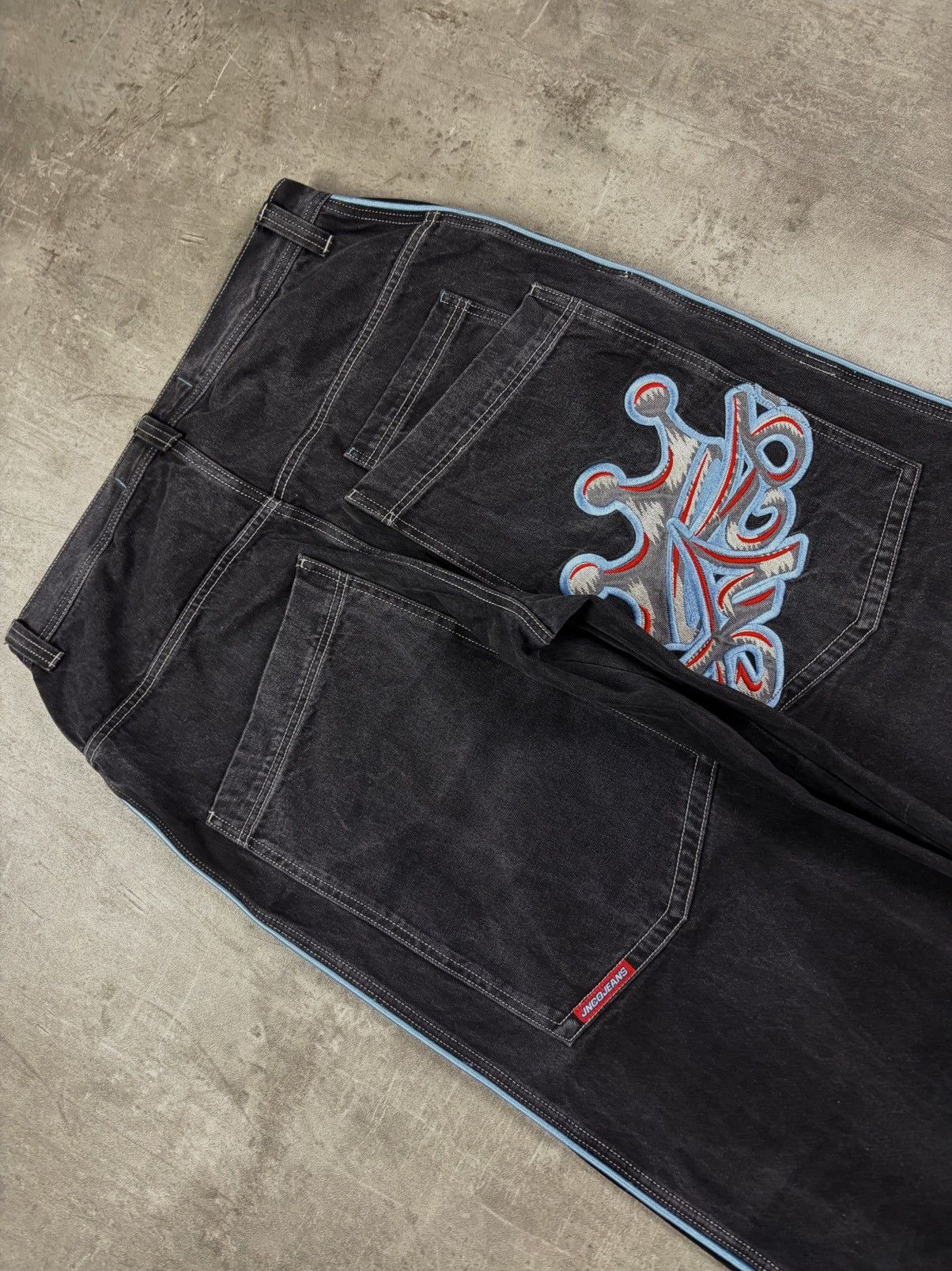 JNCO Vintage JNCO Big Crown Jeans 34x32 Grail Y2K Baggy Jeans Size US 34 / EU 50 - 3 Thumbnail