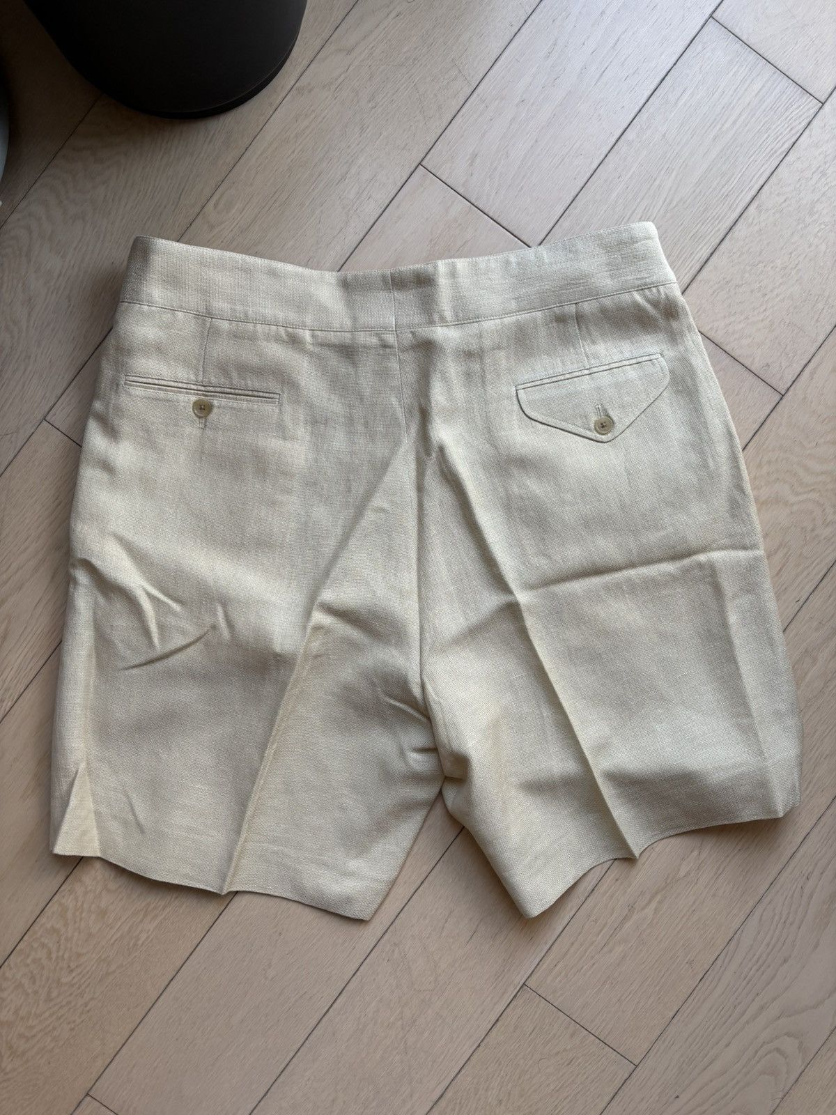 Ralph Lauren Purple Label Wool Gabardine Trousers | Neutrals