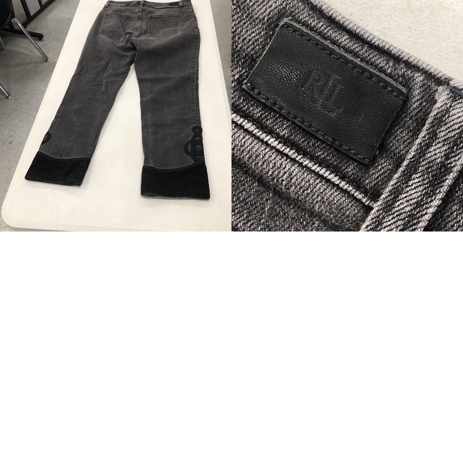 Ralph Lauren Lauren Ralph Lauren Black Regal Straight Ankle Jeans Sz 8 Womens Regular 5-Pocket Denim Cotton (Medium Wash) Button Zip Inseam 25.5" Cuff Regal Design Size 30" / US 8 / IT 44 - 9 Thumbnail