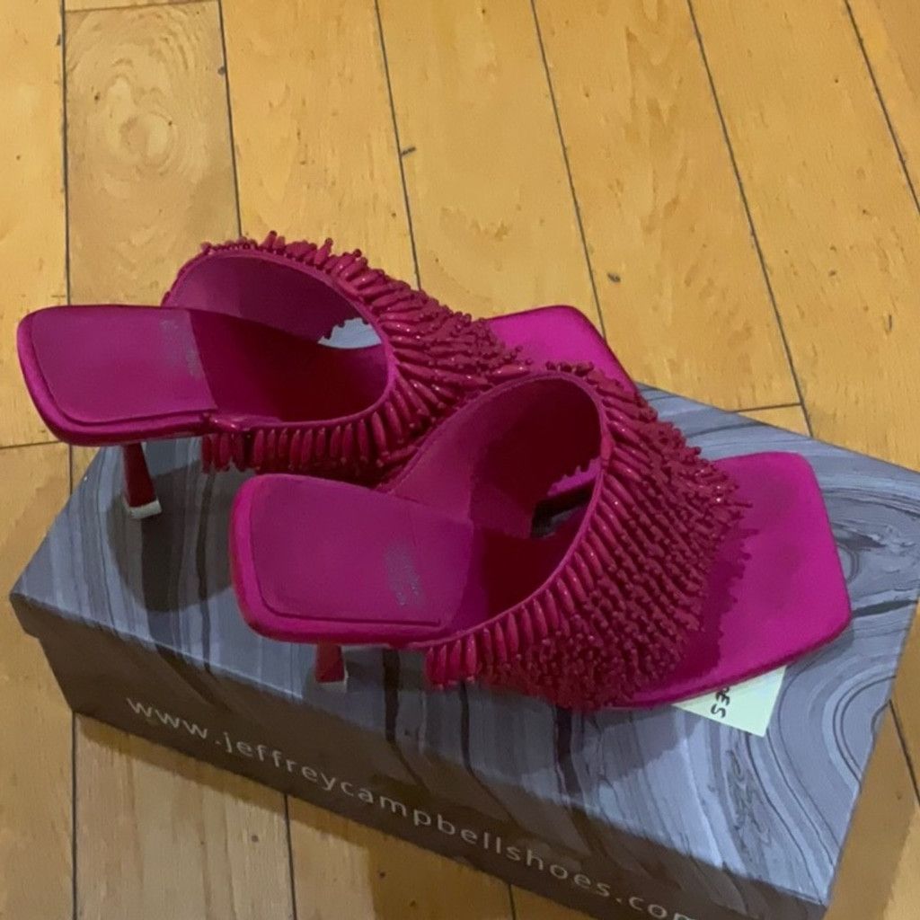 Jeffrey Campbell Jeffrey Campbell Shake- it Heeled Sandal, Size: 7.5 Size US 7.5 / IT 37.5 - 10 Thumbnail