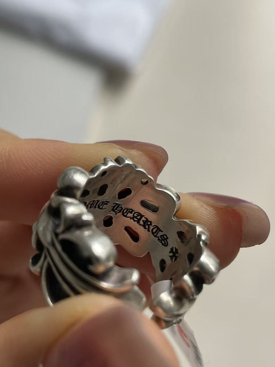 Chrome Hearts Chrome Hearts Silver Floral Cross Ring Size ONE SIZE - 9 Thumbnail