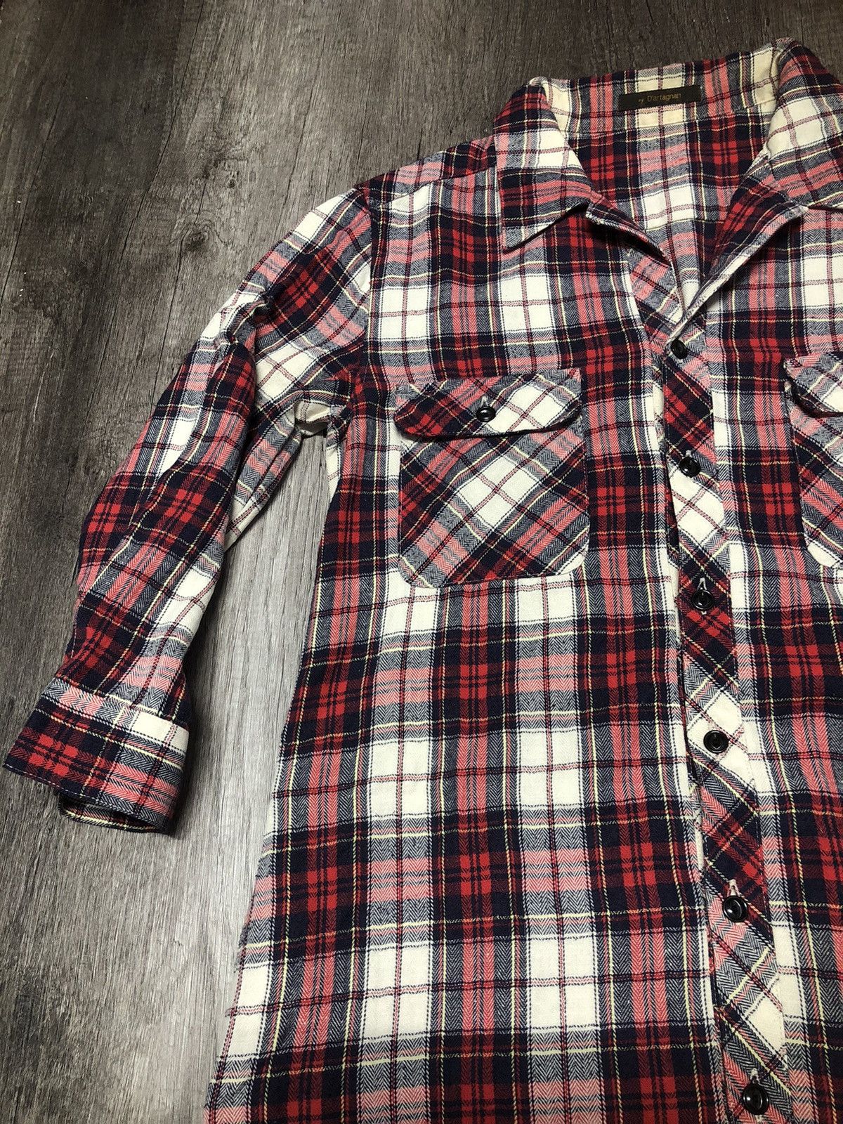 Designer × Japanese Brand × Vintage Vintage D'artagnan Flannel 4 Pocket Button Up Shirt Size M / US 6-8 / IT 42-44 - 3 Thumbnail