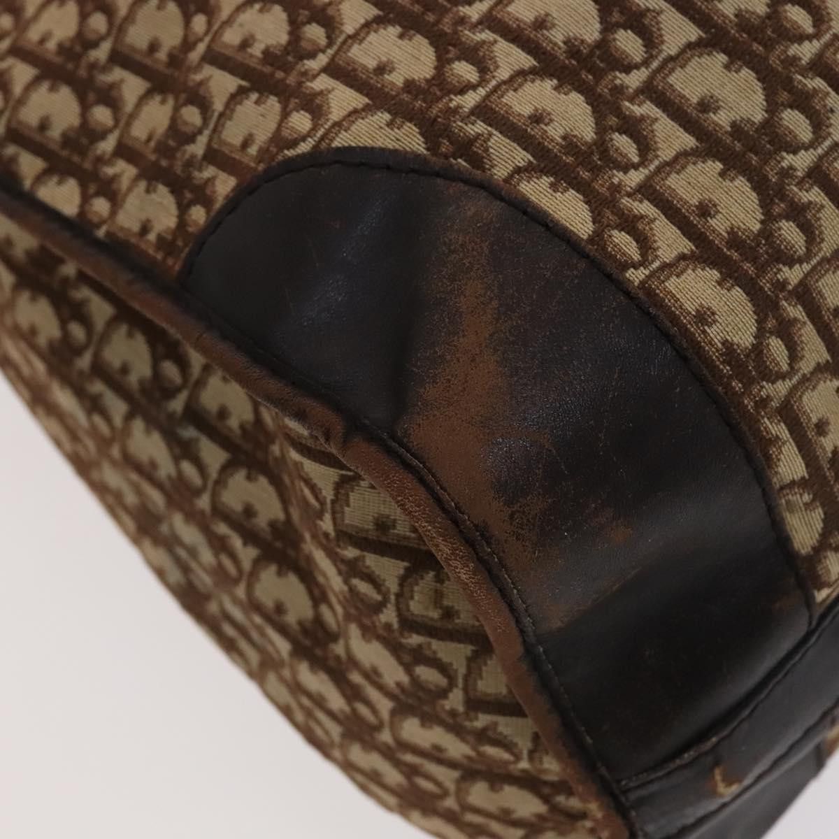 Dior DIOR Trotter Canvas Boston Bag Brown Size ONE SIZE - 13 Thumbnail