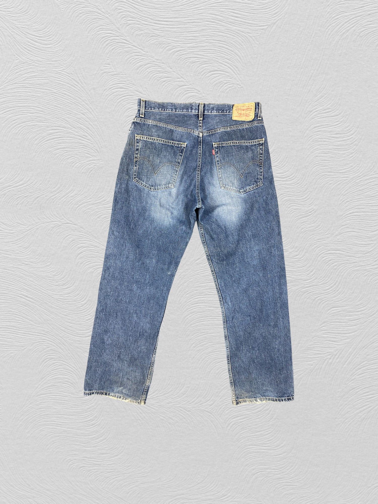 Levi's Blue Distressed Vintage Levi's 569 36x32.5 Denim -SJ017 Size US 36 / EU 52 - 2 Thumbnail