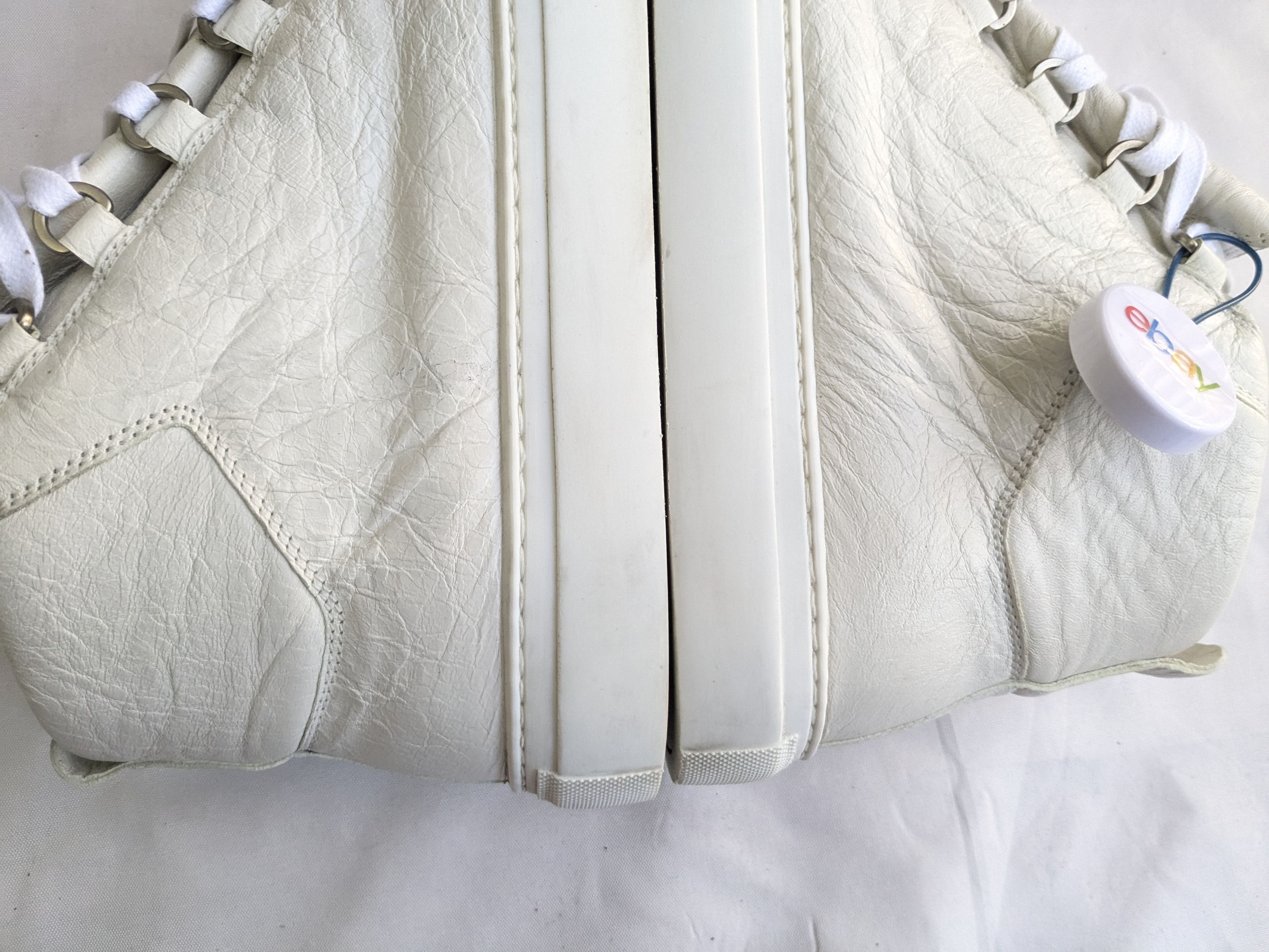 Balenciaga Balenciaga Arena White 10 Leather High Tops Lace Up Size US 10 / EU 43 - 9 Thumbnail