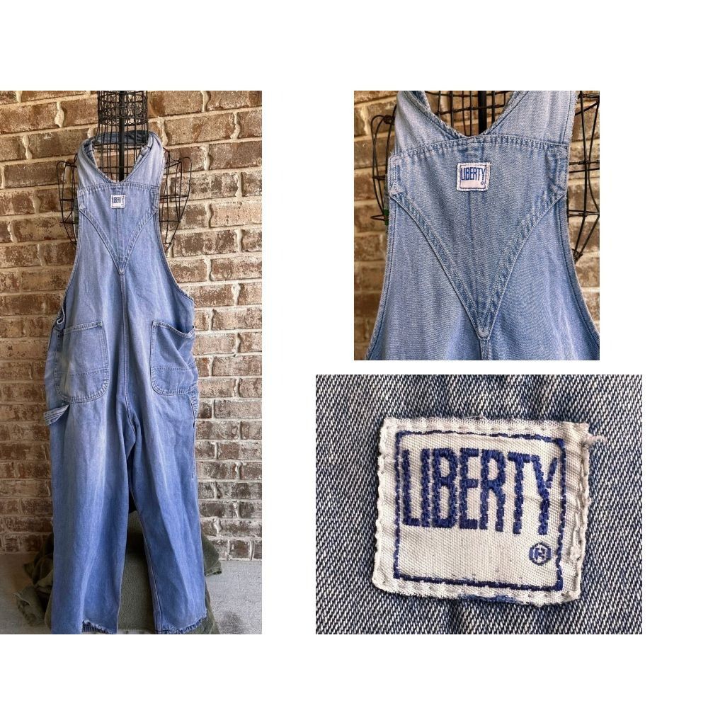 Liberty VTG Liberty Overalls Unisex 46 x 62 Cotton Blue Denim Bibs Size US 44 / EU 60 - 5 Thumbnail