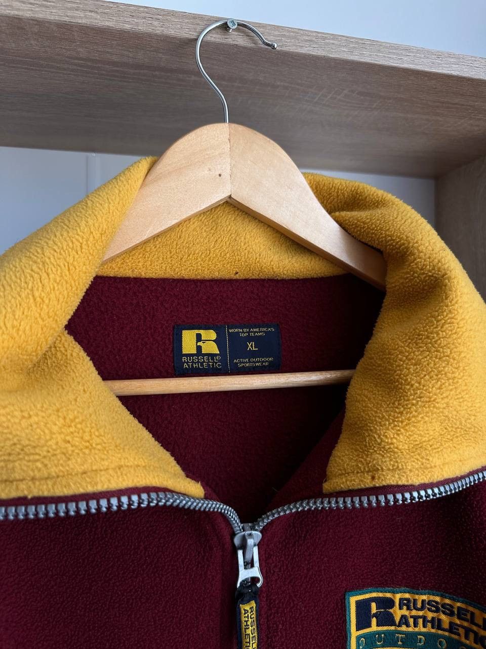 Russell Athletic × Vintage Vintage 90’s Russell Athletic 1/4 Zip Fleece Jacket Logo Size US XL / EU 56 / 4 - 15 Thumbnail