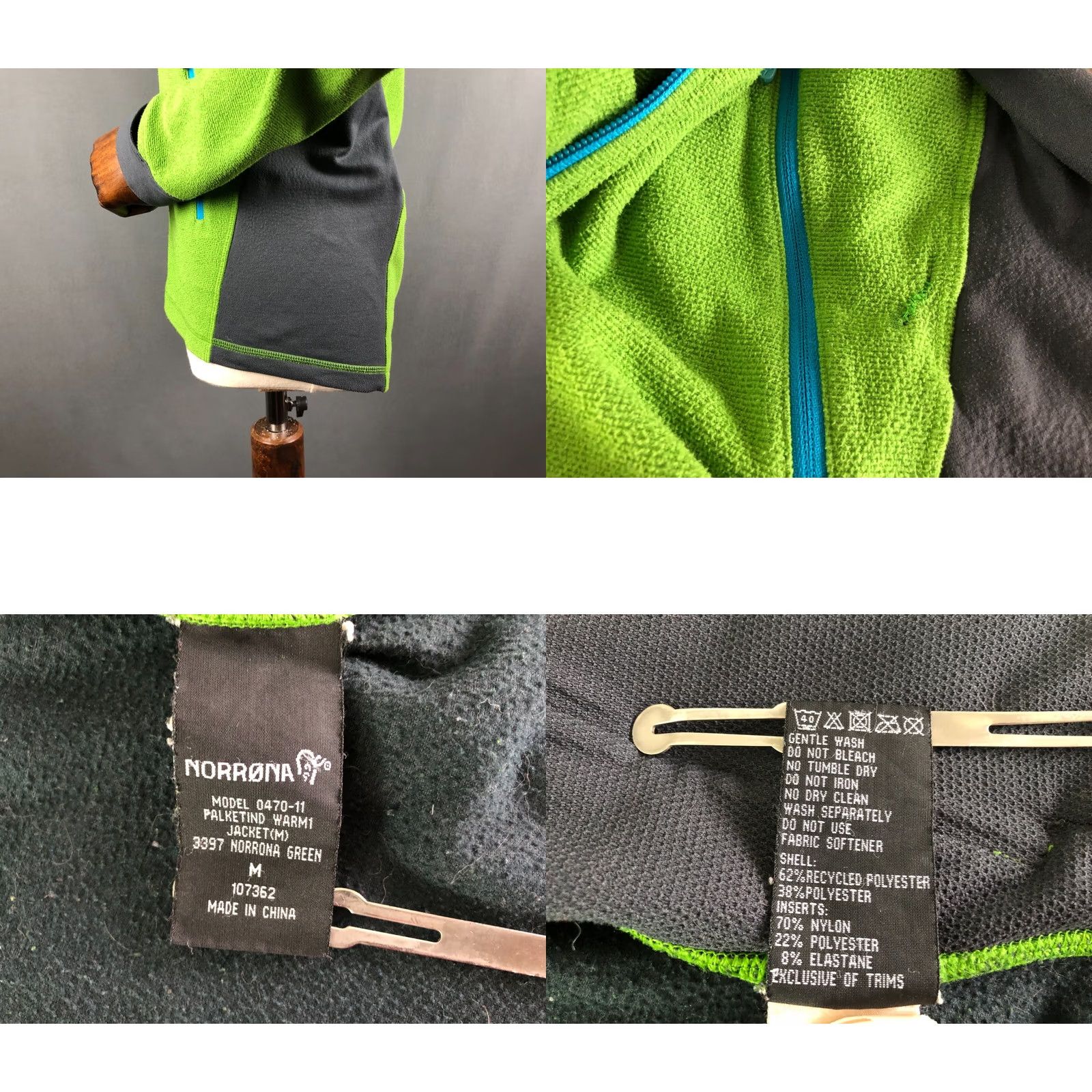 Vintage Norrona Falketind Warm Jacket Polyester Green Women Size M Size M / US 6-8 / IT 42-44 - 9 Thumbnail