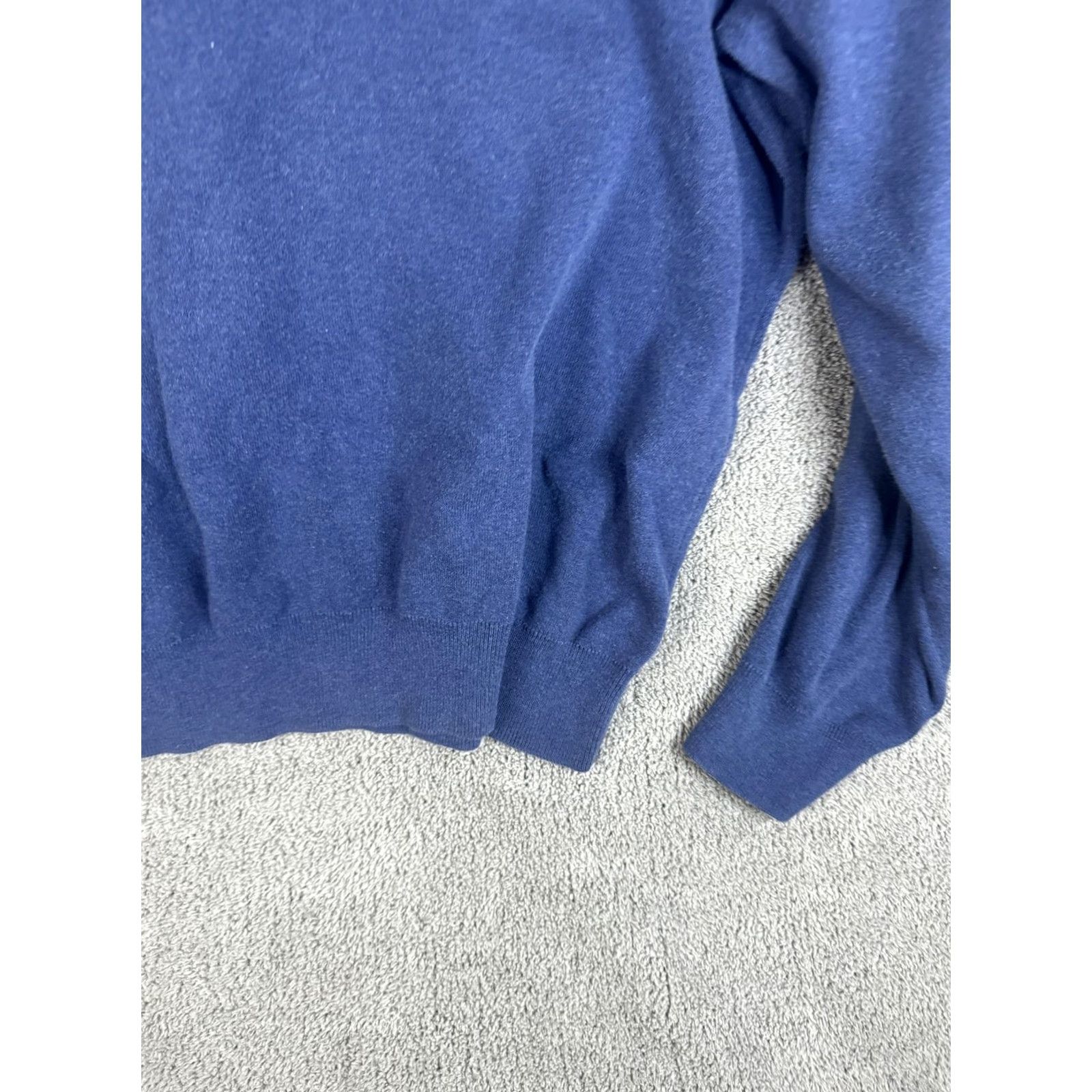 Polo Ralph Lauren Polo Ralph Lauren Sweater Mens XL Blue Pima Cotton Knit V-Neck Pullover Size US XL / EU 56 / 4 - 3 Thumbnail