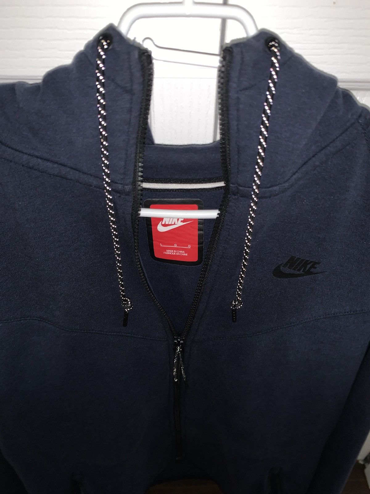 Navy old season Nike tech fleece hoodie - Main Image