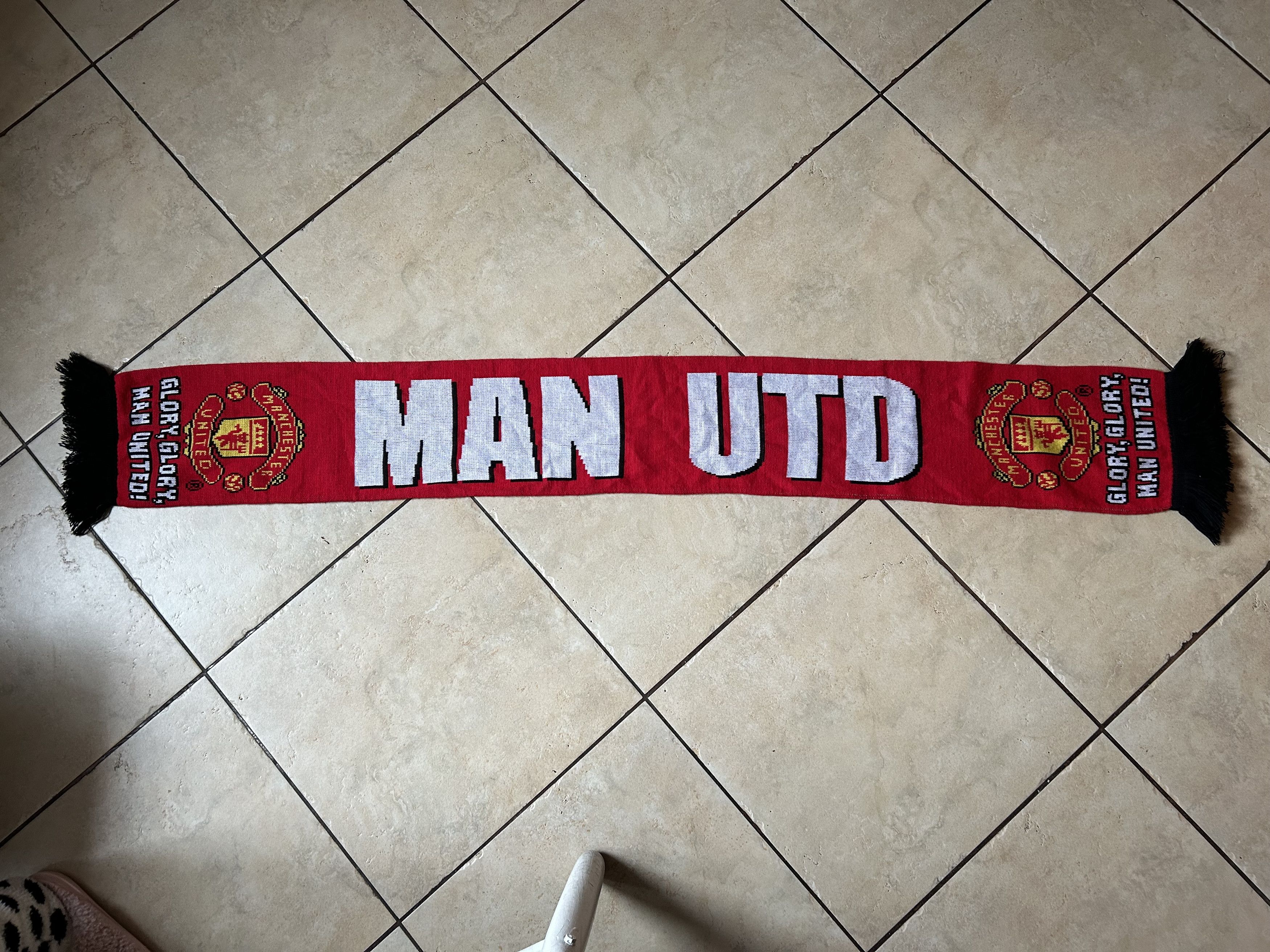 Other Vintage - football scarf MANCHESTER UNITED F.C. - UNIQUE Size ONE SIZE - 3 Thumbnail