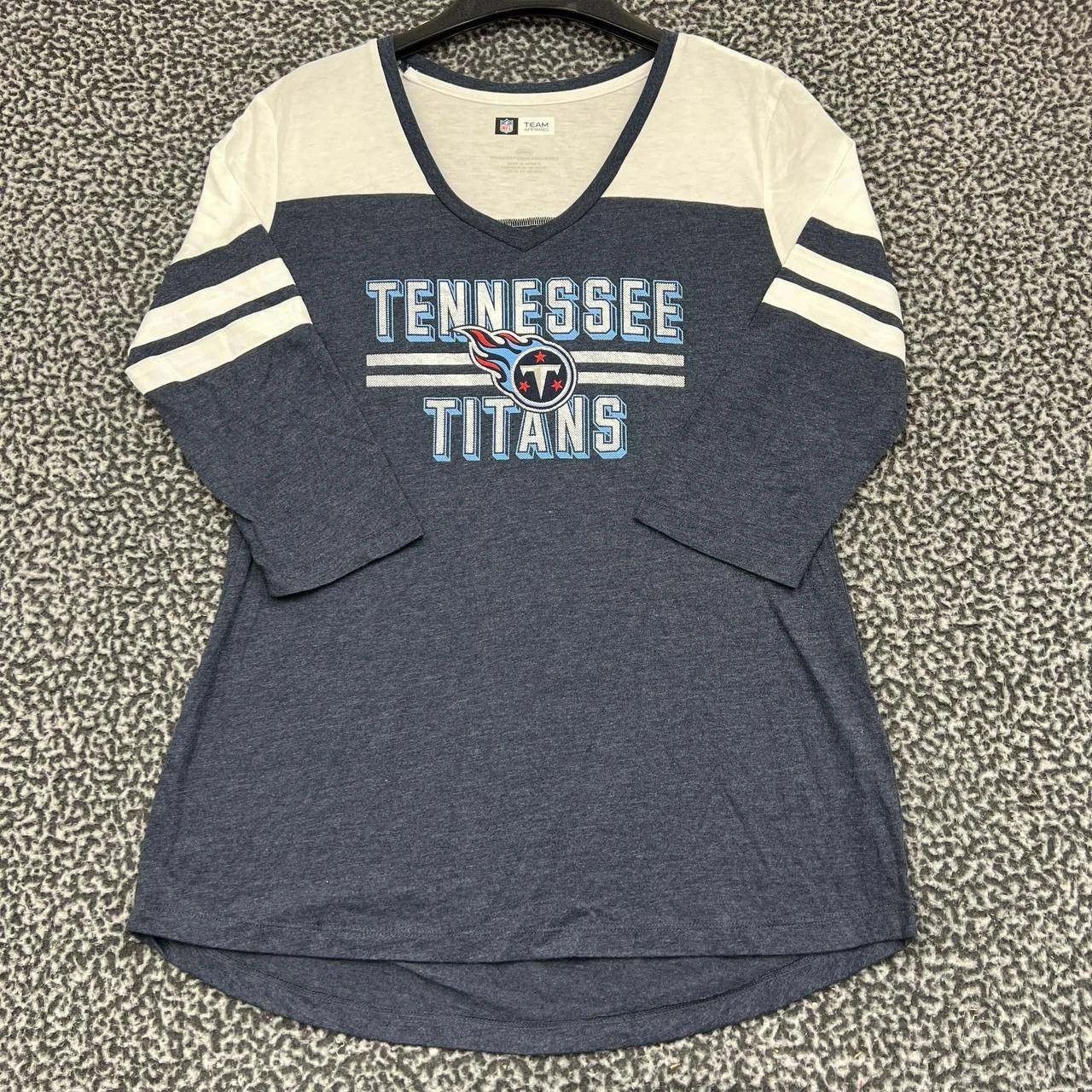 Other Tennessee Titans Shirt Women Gray Long Sleeve V-Neck New M Size M / US 6-8 / IT 42-44 - 1 Thumbnail