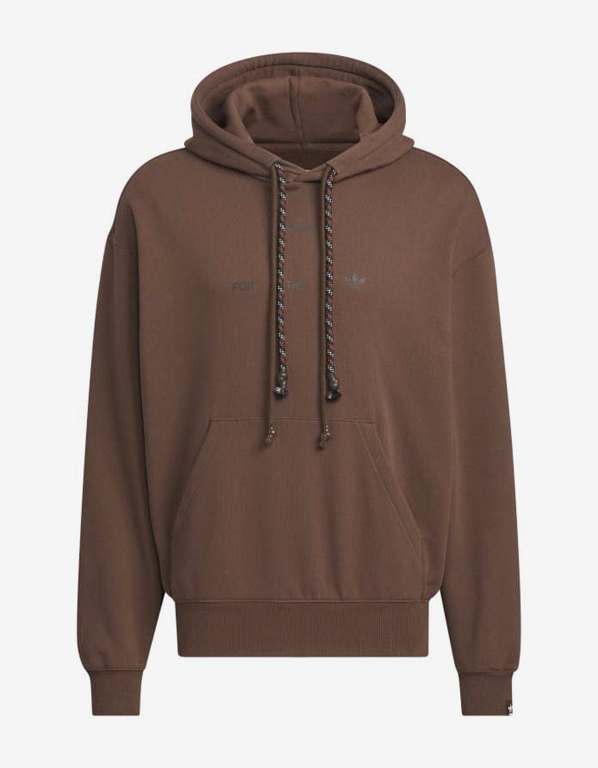 image of Adidas Sftm-003 Brown Hoodie, Men's (Size Large)