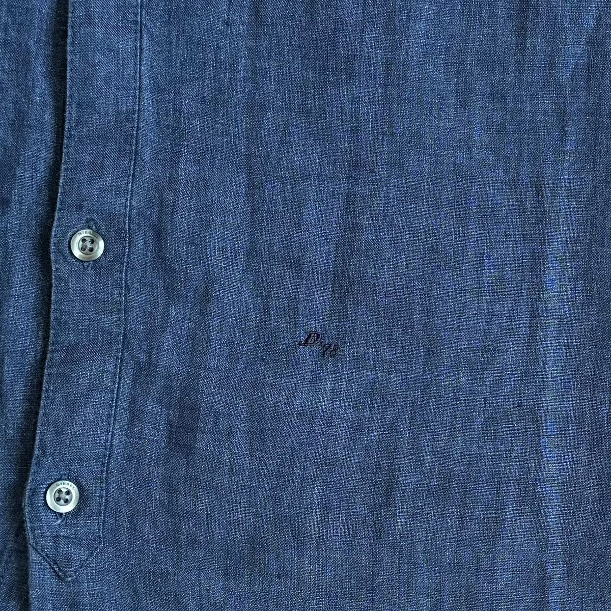 Diesel Diesel Button Up Linen Shirt Men’s XL Blue Size US XL / EU 56 / 4 - 4 Thumbnail