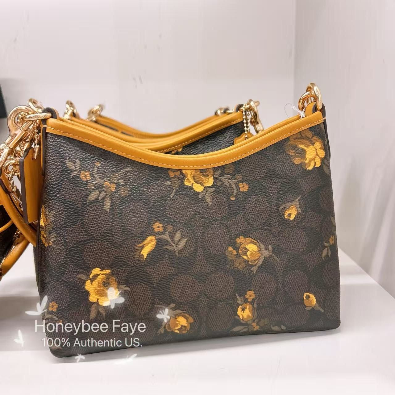 Coach Laurel Small Shoulder Bag In Signature Canvas With Floral Size ONE SIZE - 3 Thumbnail