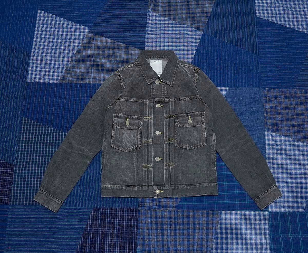 Visvim VISVIM 101 JKT Damaged Denim Jacket Black Size 2 Size US M / EU 48-50 / 2 - 2 Thumbnail