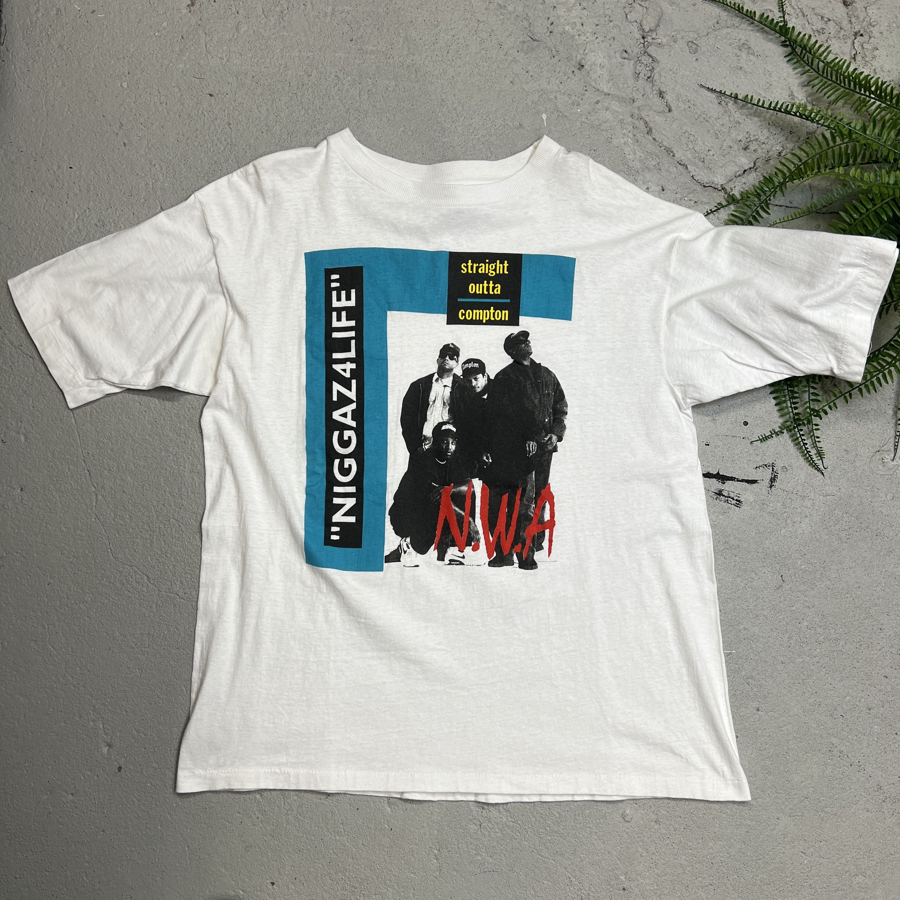 Rap Tees × Vintage 1991 Vintage NWA Straight Outta Compton Rap Tee Rare Size US XL / EU 56 / 4 - 2 Thumbnail