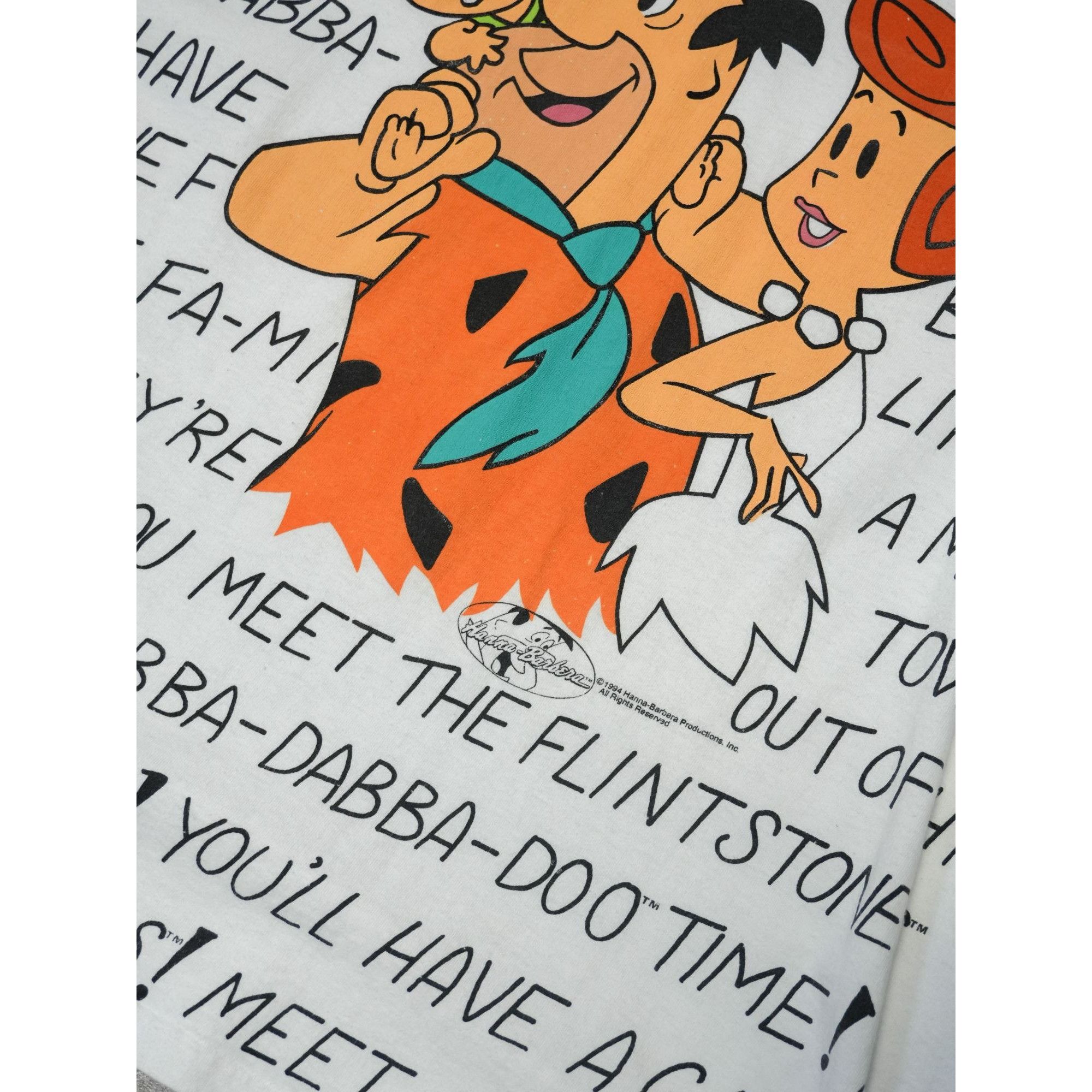 Vintage Rare Vintage 1994 Flinstones All Over Print Graphic T Size US XL / EU 56 / 4 - 3 Thumbnail