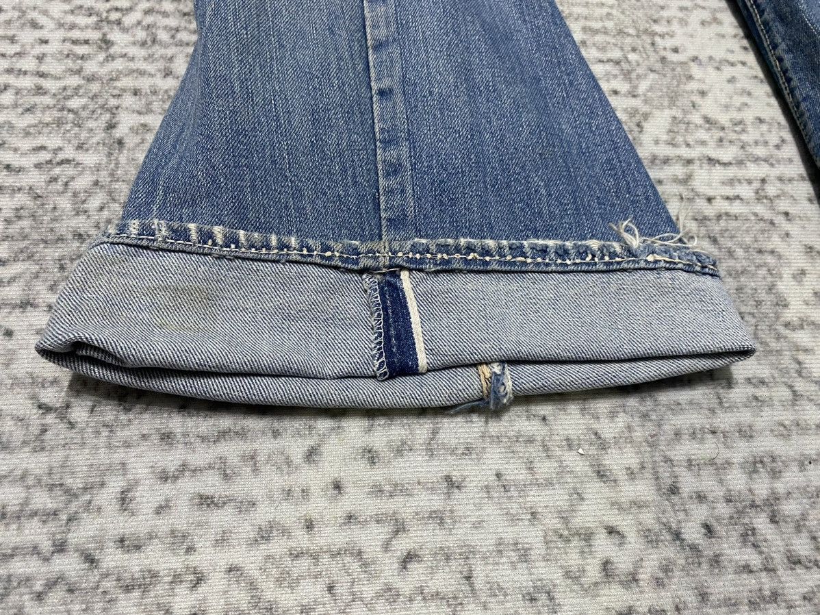 Vintage Vintage Distressed 70's CANTON Bootcut Half Selvedge Jeans Size US 32 / EU 48 - 3 Thumbnail