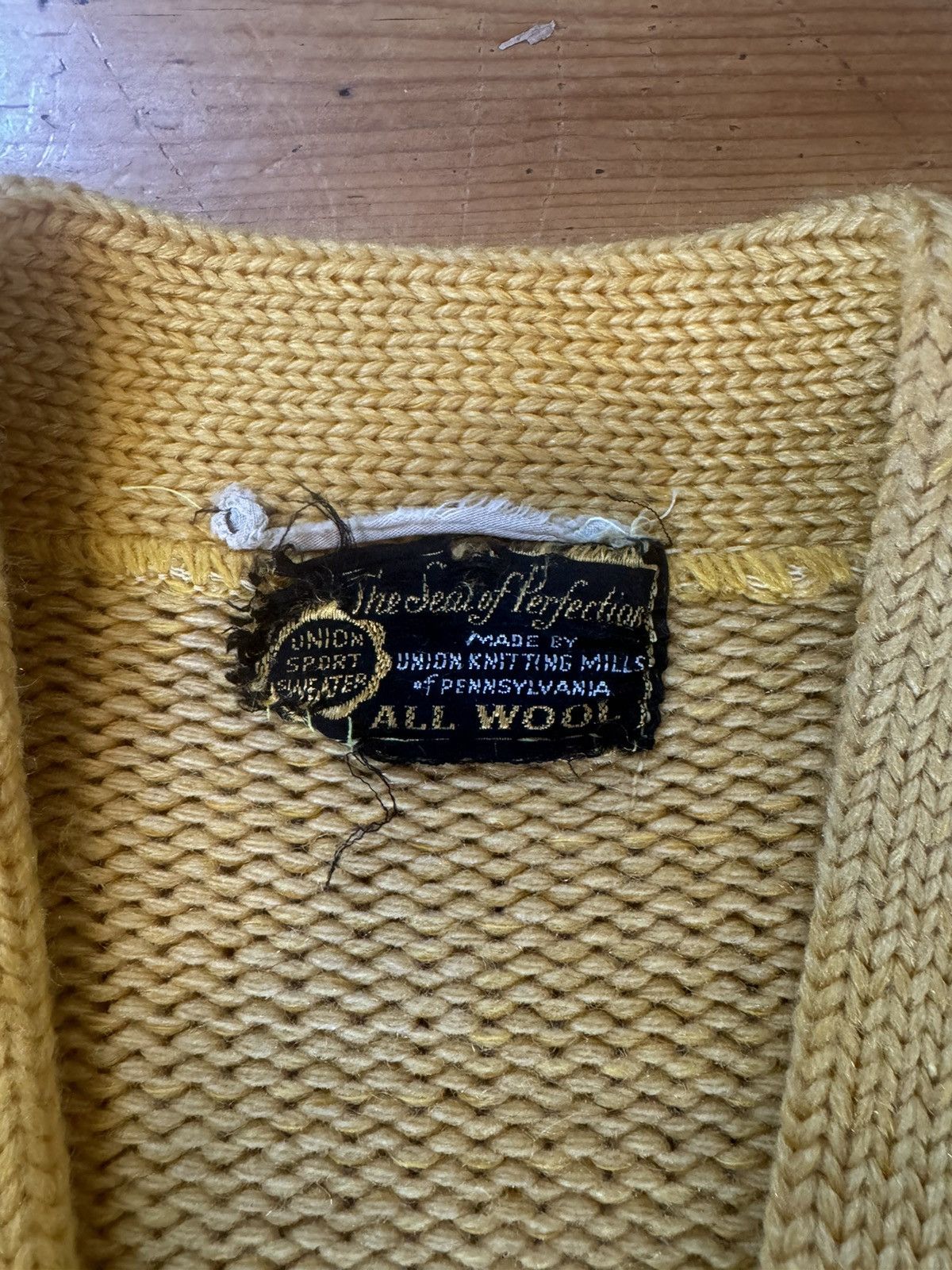 Vintage 1950s letterman sweater “L” pocket made in USA Size US S / EU 44-46 / 1 - 2 Thumbnail