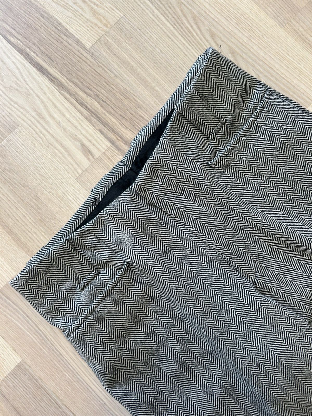 Gucci Gucci Tom Ford Era Herringbone Wool Pleated Trousers Archive Size US 30 / EU 46 - 3 Thumbnail