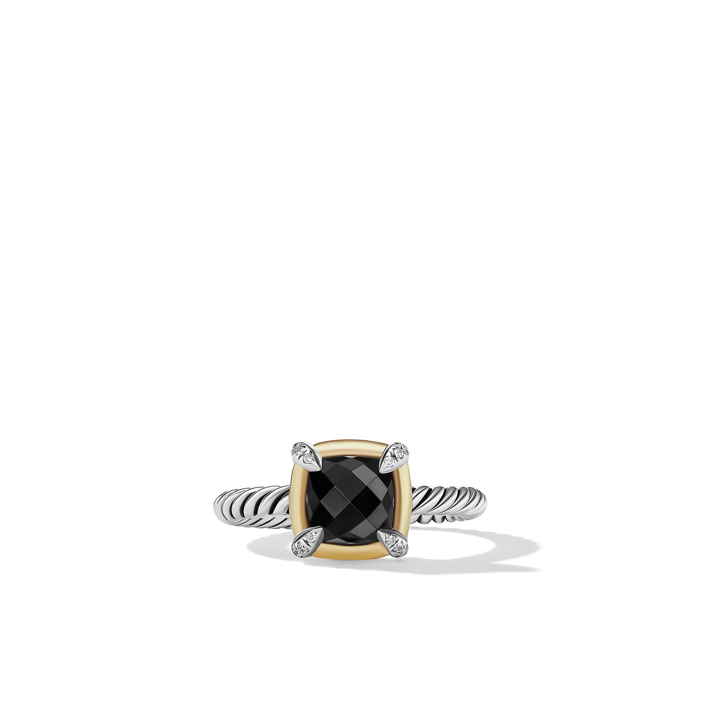 David Yurman o1w1db10325 Petite Chatelaine Ring in Sterling Silver Size ONE SIZE - 3 Thumbnail