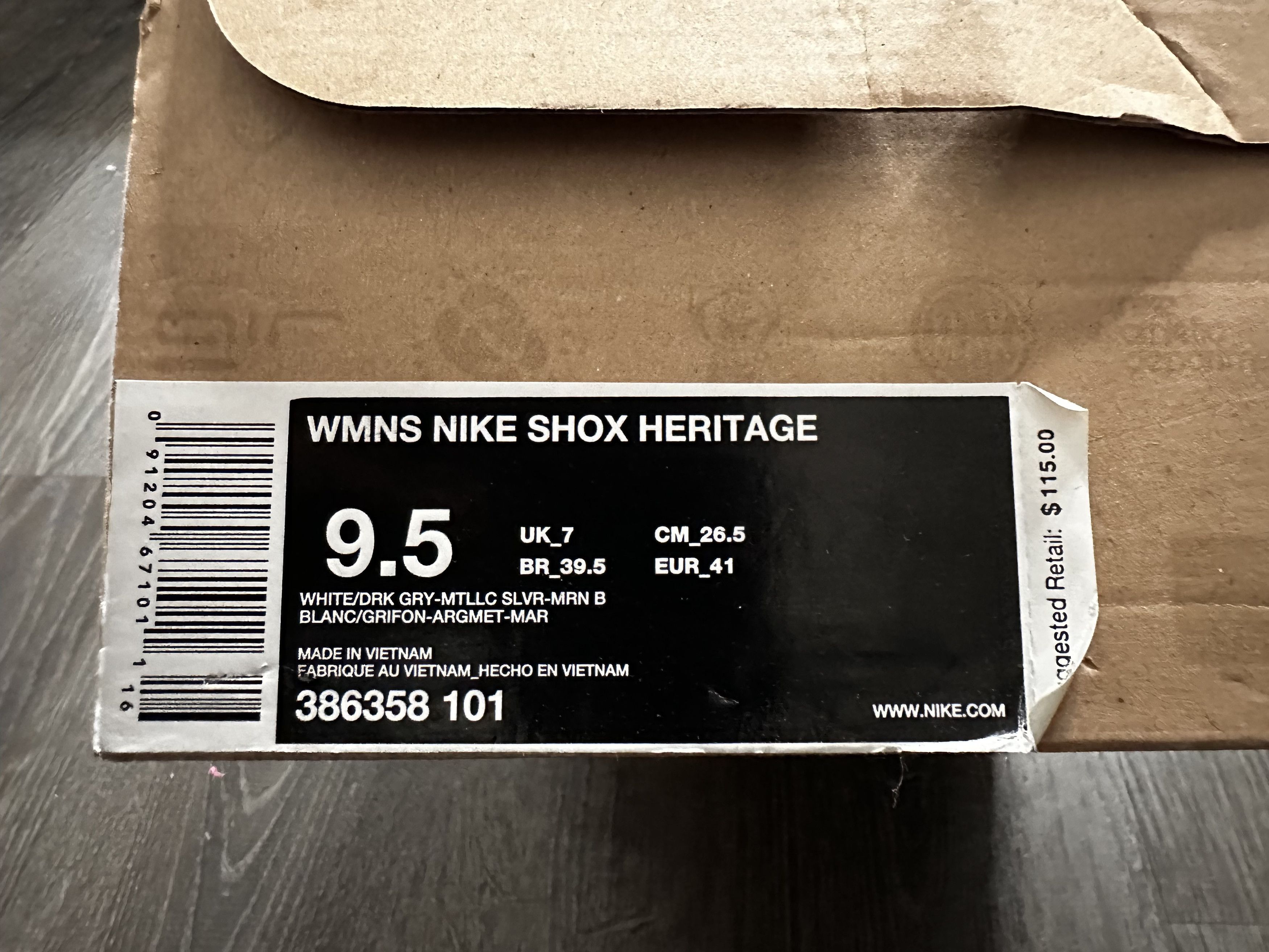 Nike Nike Shox Heritage Running Sneakers 2010 Sz. 9.5w/sz.8m Size US 8 / EU 41 - 7 Thumbnail