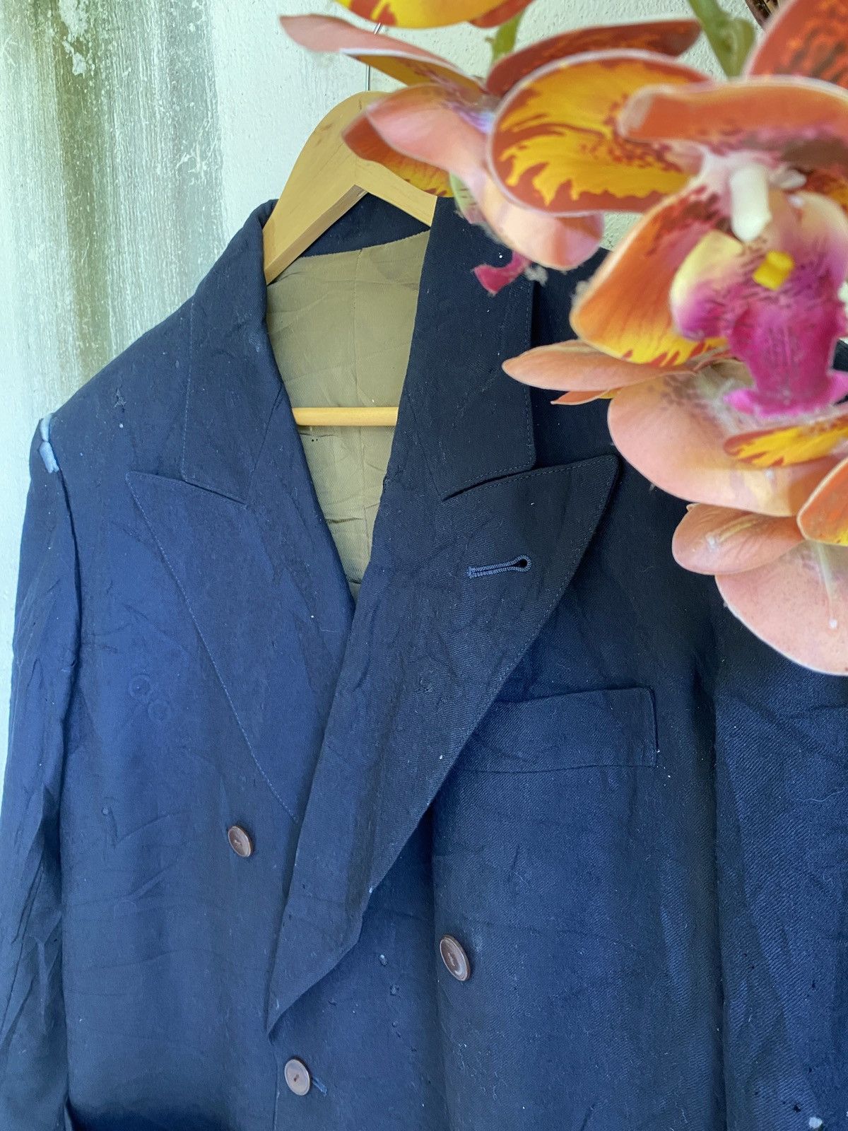 Japanese Brand × Jean Paul Gaultier ✨Steals✨Jean Paul Gaultier Homme Blazers Distressed Size 48S - 5 Thumbnail