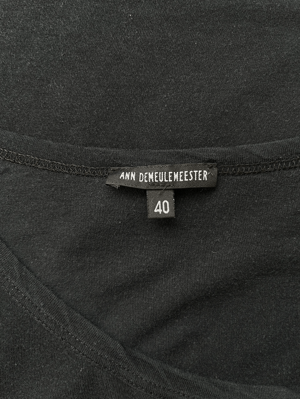 Ann Demeulemeester Ann Demeulemeester Black Long Sleeve T-Shirt Size M / US 6-8 / IT 42-44 - 3 Thumbnail