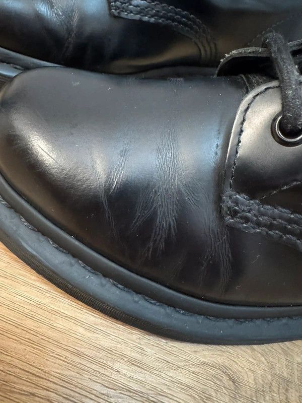 Dr. Martens Dr. Martens 1460 Smooth Mono Black Boots Leather 38 Size US 8 / IT 38 - 13 Thumbnail