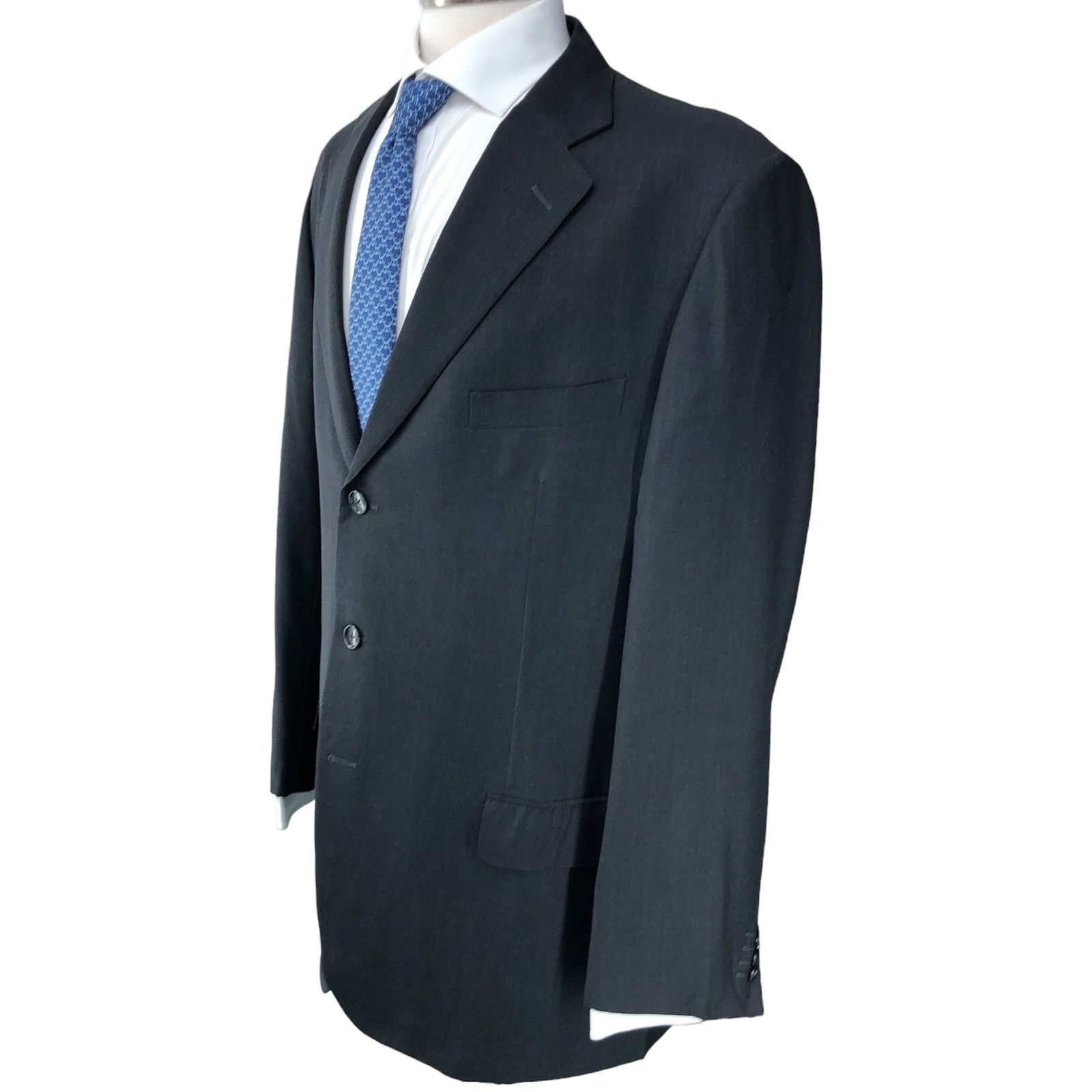 Ermenegildo Zegna Ermenegildo Zegna Mens Size 44L Sportcoat Jacket Blazer Gray Size 44L - 5 Thumbnail