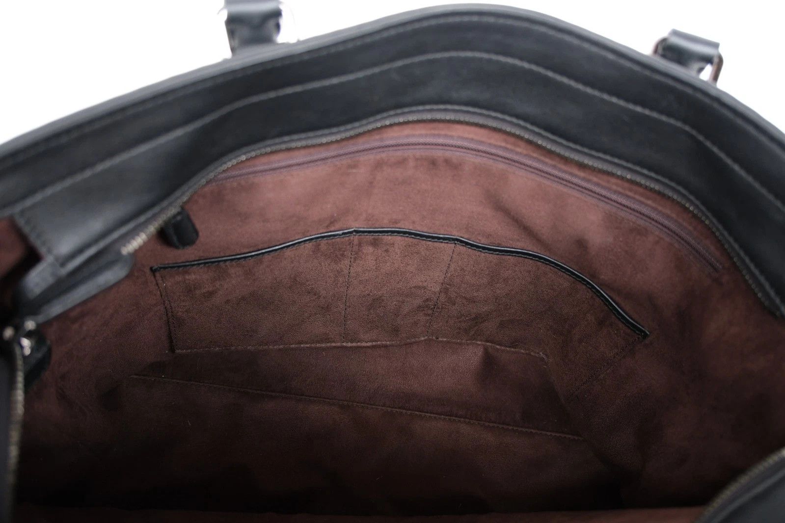 Ermenegildo Zegna New Ermenegildo Zegna Lambskin Leather Briefcase Travel Bag Size ONE SIZE - 7 Thumbnail